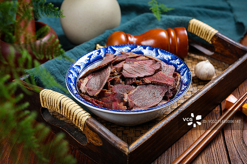 特色卤味菜肴美食卤驴肉图片素材