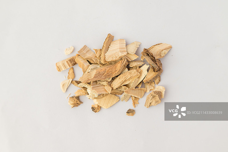 刺五加-中医中药材草药临床医药标本百科白背景俯拍合集图片素材