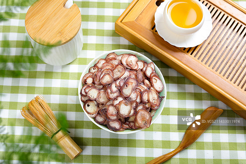 养生保健泡酒料梅花鹿鞭片图片素材