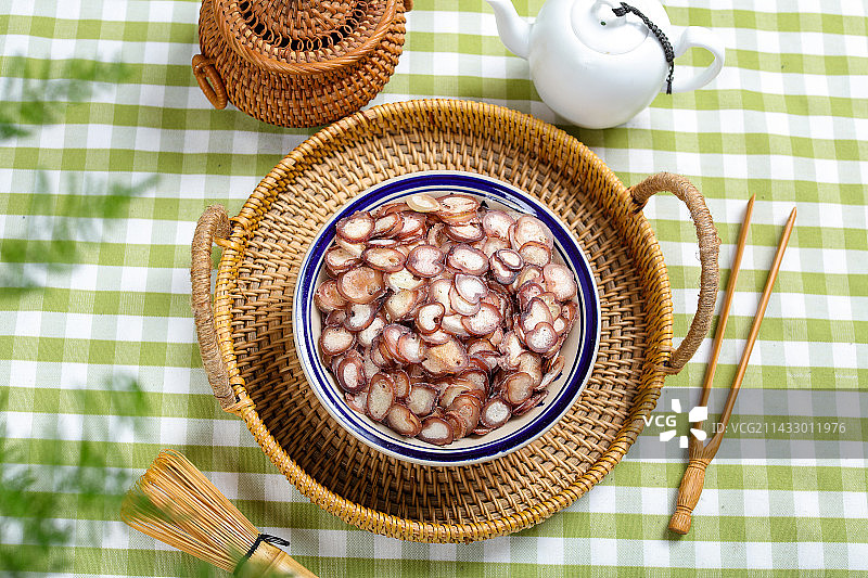 养生保健泡酒料梅花鹿鞭片图片素材