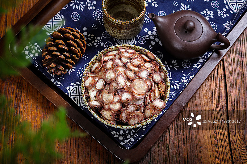 中医中药材泡酒料鹿鞭片图片素材