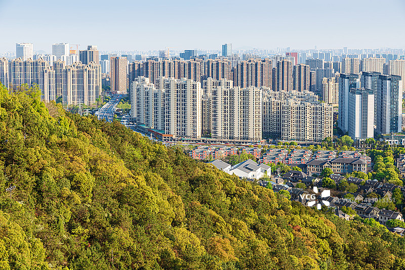 中国浙江杭州临平城市风光图片素材