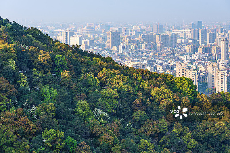 中国浙江杭州临平城市风光图片素材