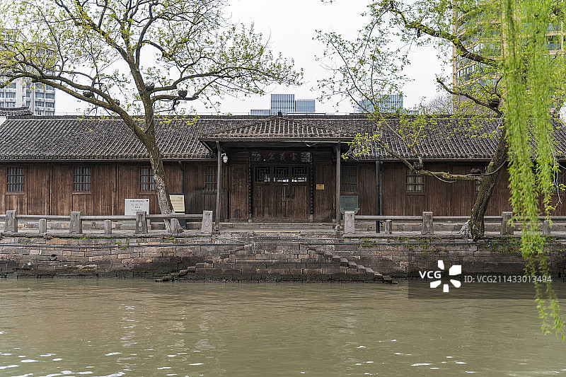 京杭大运河杭州段富义仓遗址图片素材