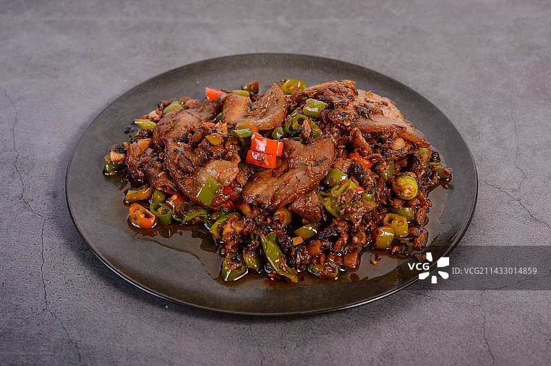 外皮菜回锅肉图片素材