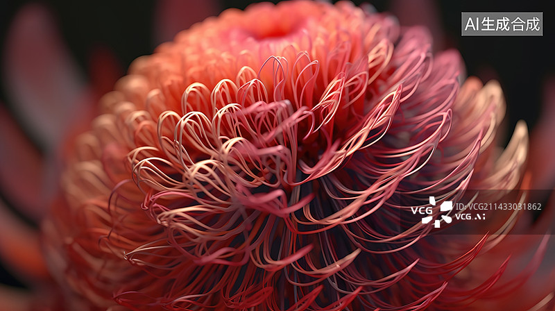 【AI数字艺术】微距特写花朵图片素材
