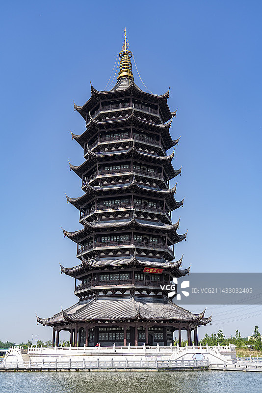 宿迁双塔公园图片素材