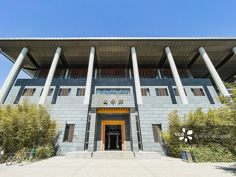 中国人民大学图书馆图片素材