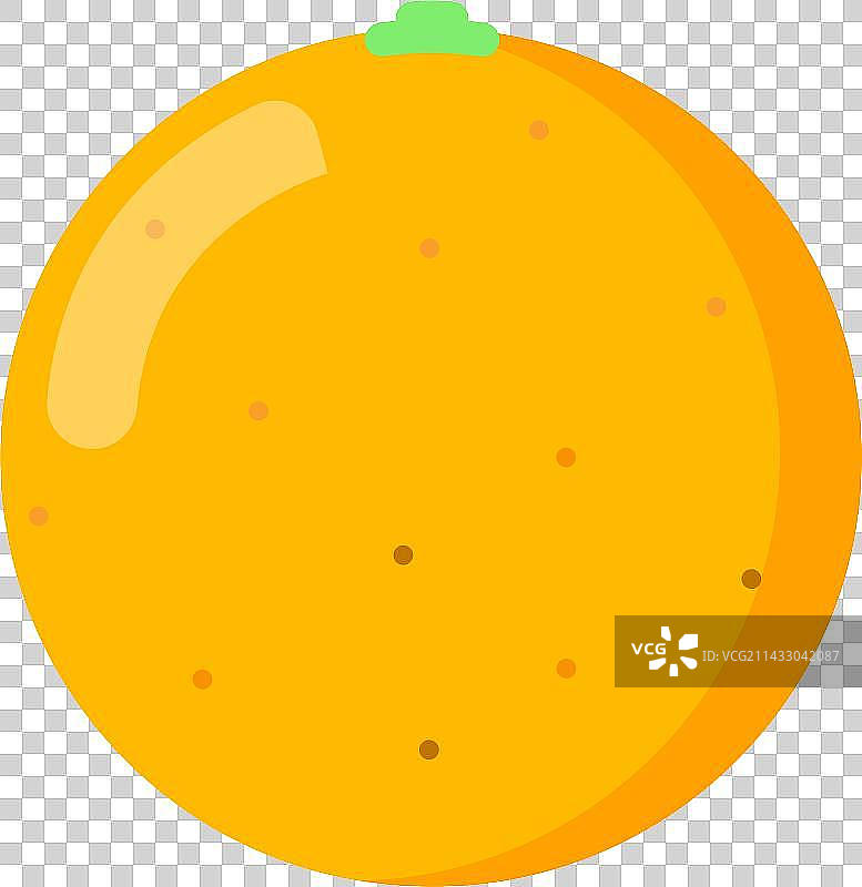 Cartoon Fresh Tangerine Fruit图片素材