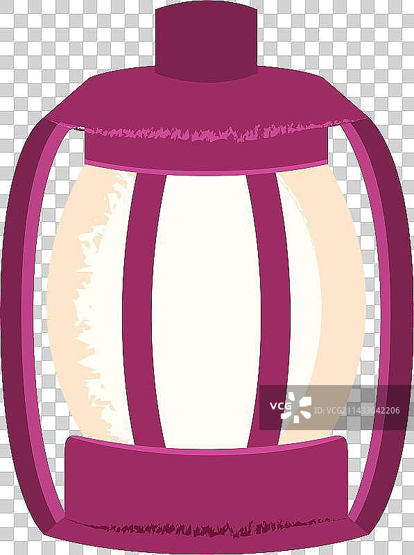 Hand Drawn Style Camping Lamp图片素材