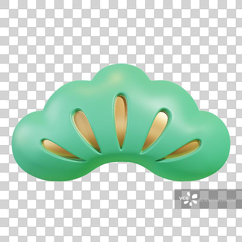 3D Japanese Pine Tree Leaf Symbol图片素材