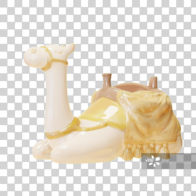 3D Adorable Porcelain Camel图片素材