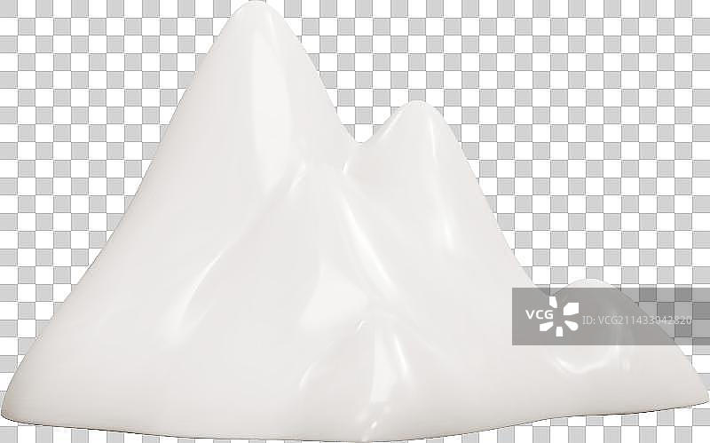 3D Glossy Snow Mountain图片素材