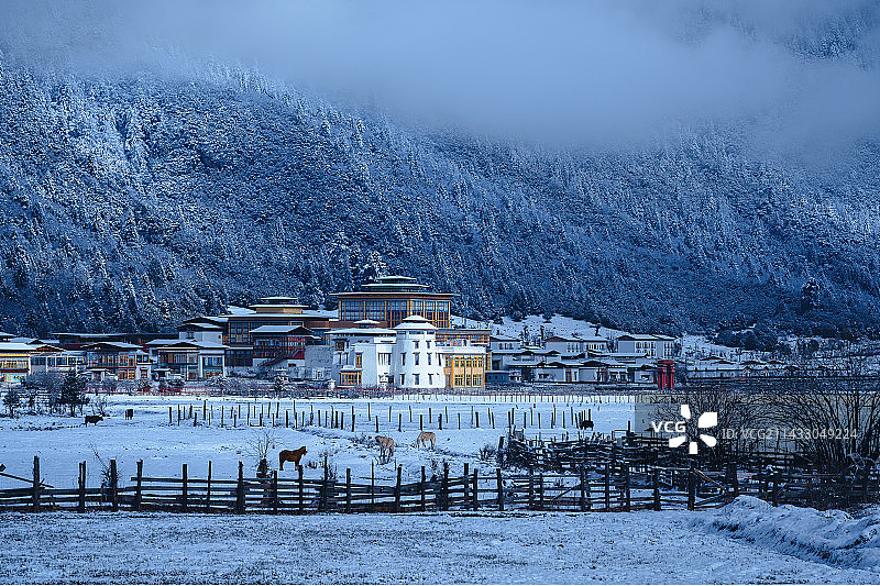 鲁朗风光图片素材