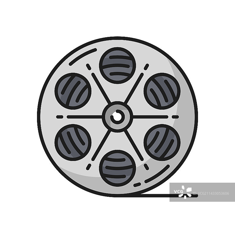 电影胶片卷轴视频制作示意图图片素材