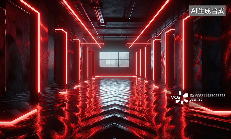 【AI数字艺术】未来科技概念空间图片素材