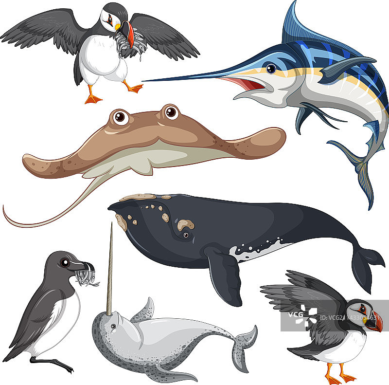 动物卡通形象合集图片素材