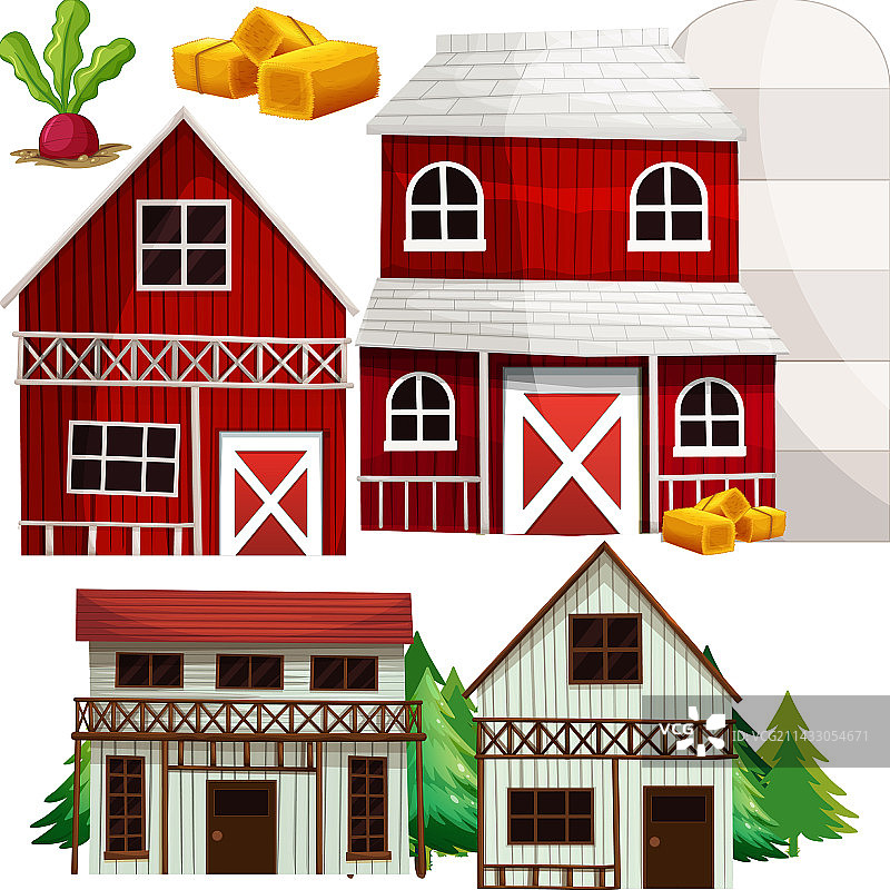 农场物品和元素合集图片素材