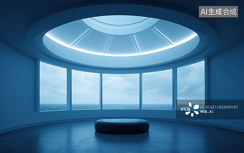 【AI数字艺术】未来建筑概念空间图片素材