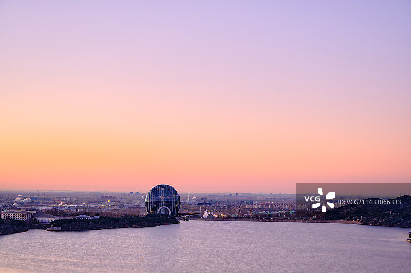 雁栖湖日出图片素材