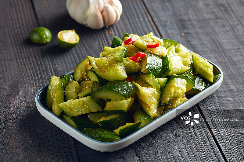 爽口拍黄瓜图片素材