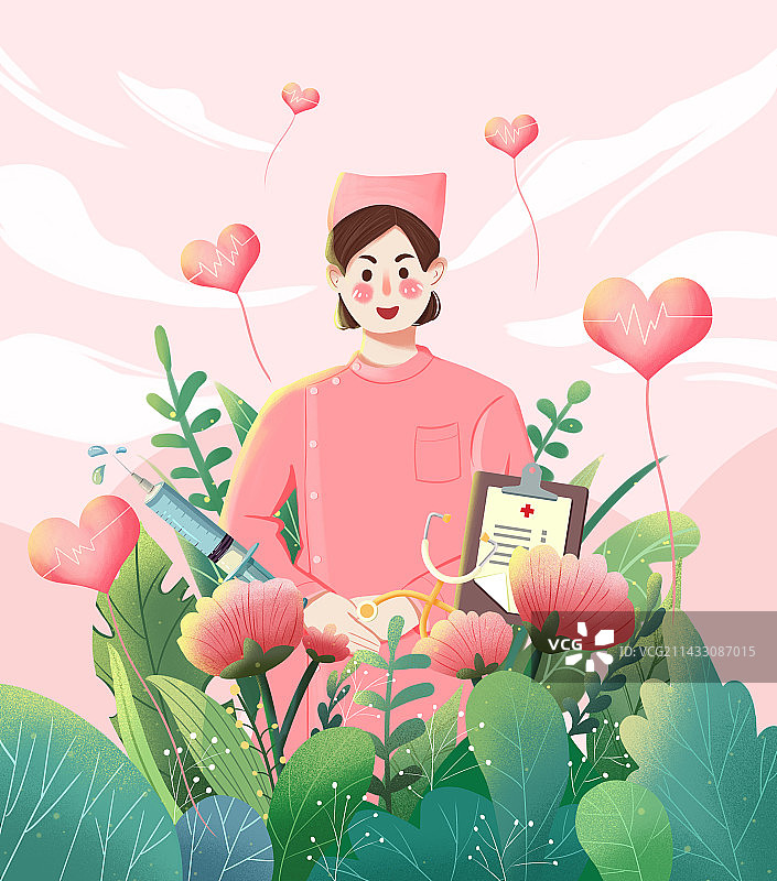国际护士节插画图片素材