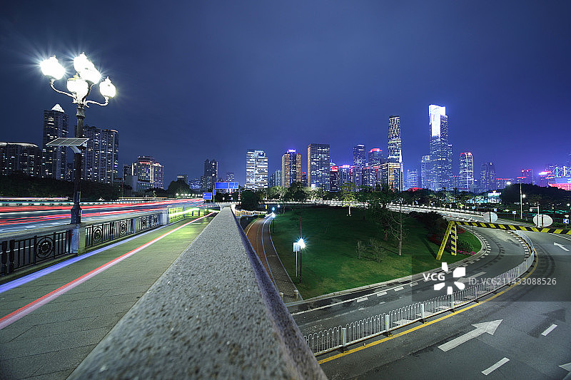 广州城市夜景图片素材