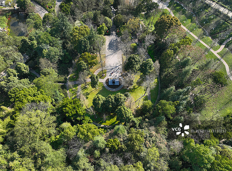 四川省广安市邓小平故里旅游区航拍图片素材