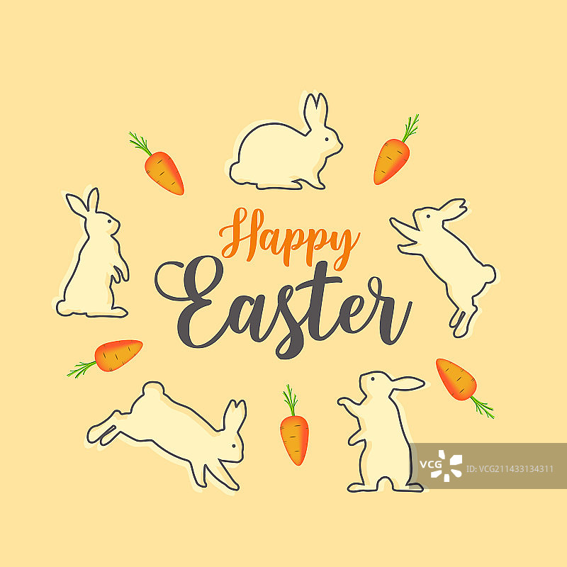 兔子和胡萝卜图片素材