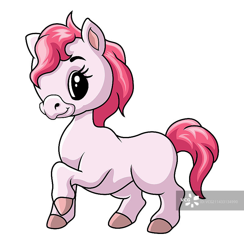 快乐的独角兽宝宝图片素材