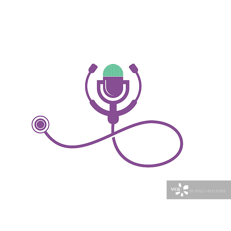 医生播客Logo设计模板图片素材