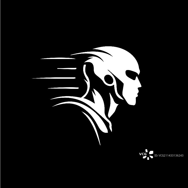 速度赛车手头像标志图片素材