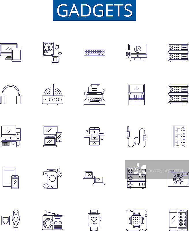 小工具线性图标设计合集图片素材