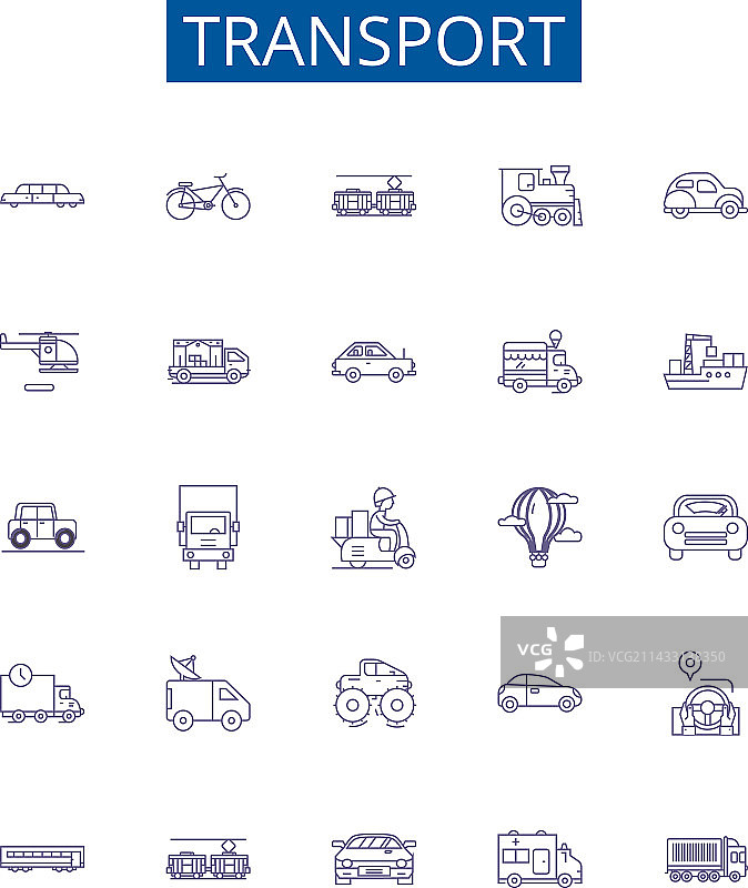 交通线路图标设计合集图片素材