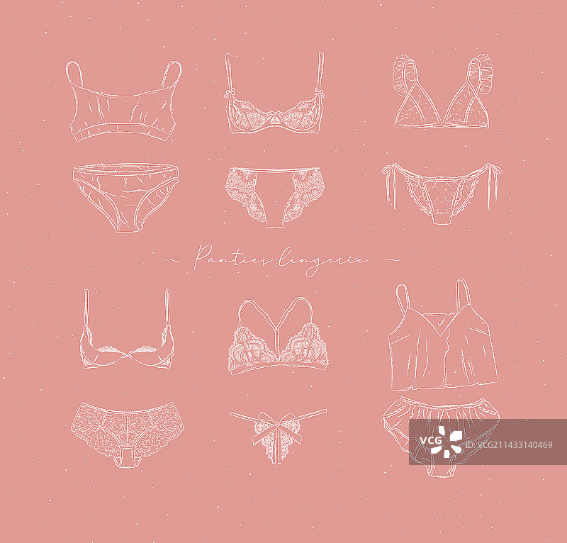 桃色内衣套装系列图片素材
