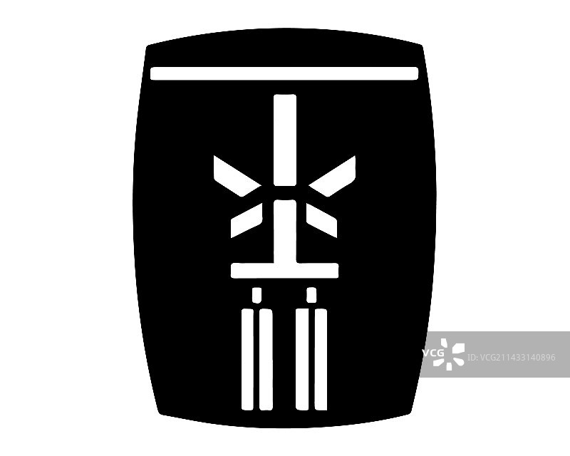 黑色简约非洲鼓图标图片素材