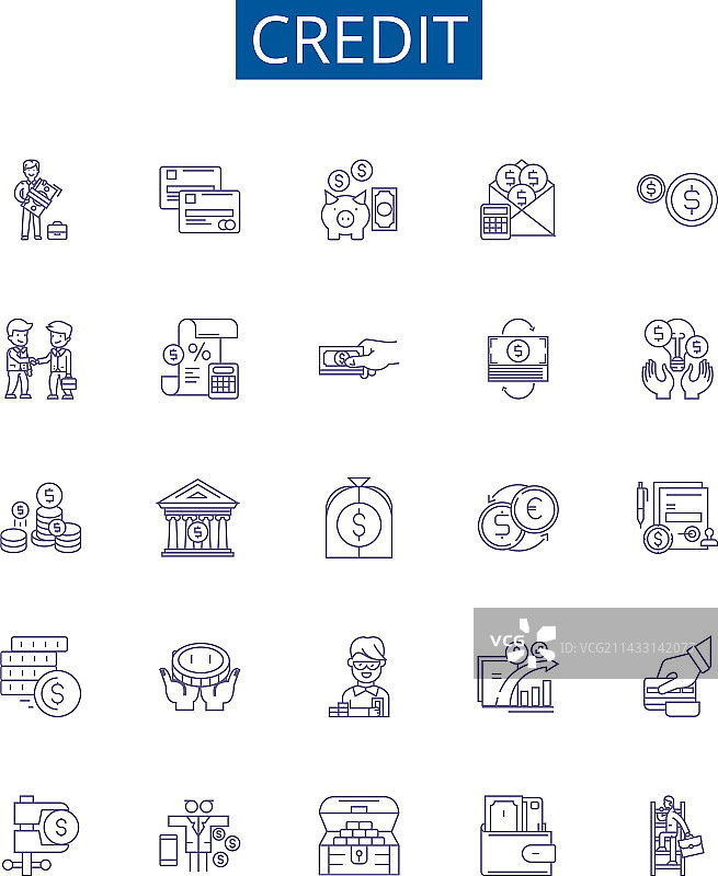 信用额度图标标志设计合集图片素材