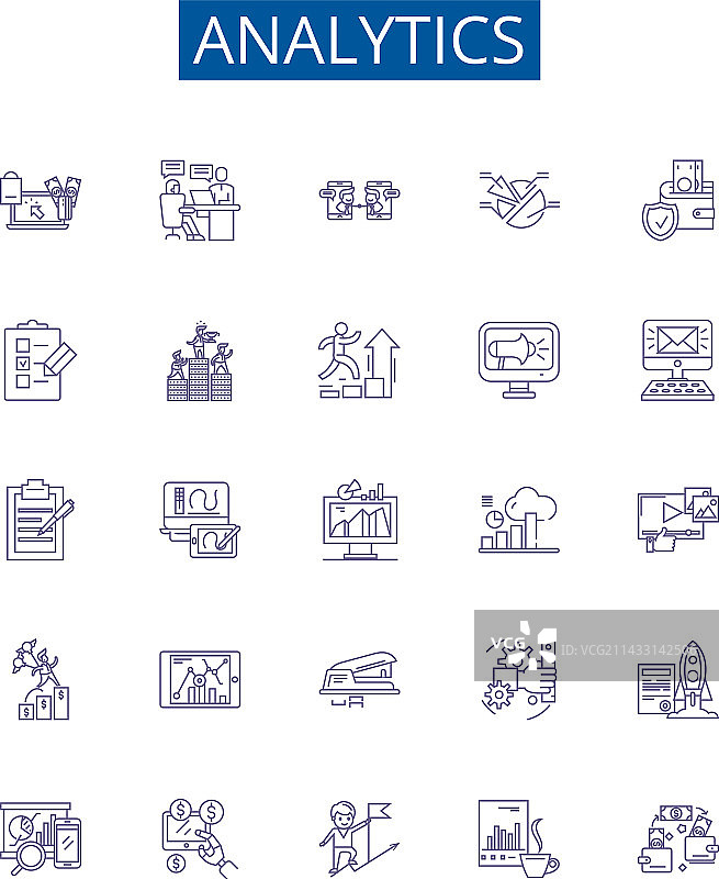 分析线性图标标志集设计合集图片素材