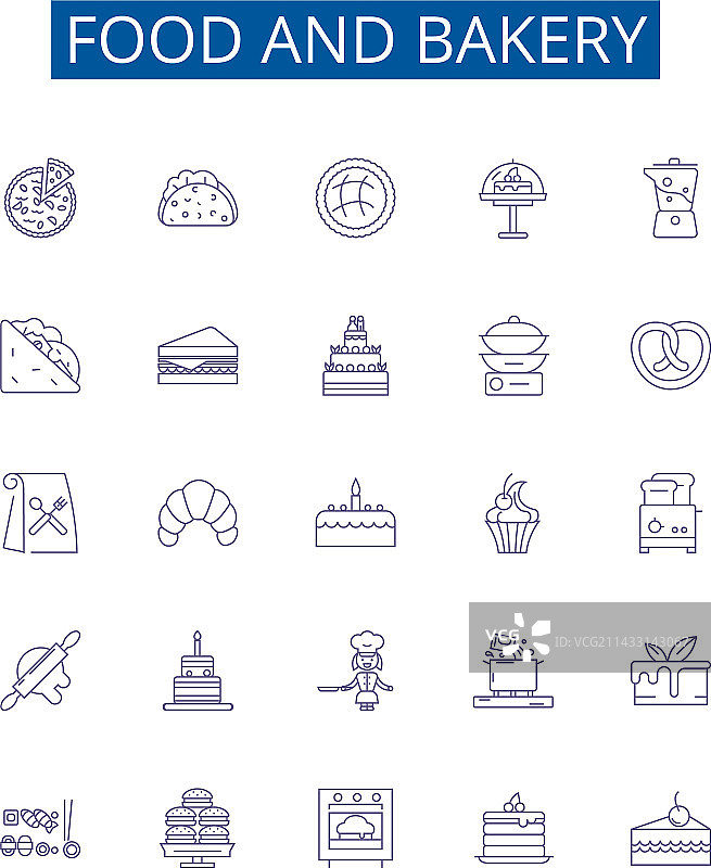 食品与烘焙系列图标设计图片素材