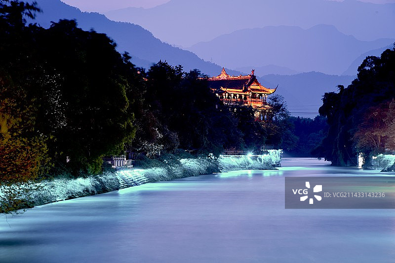 都江堰宝瓶口图片素材