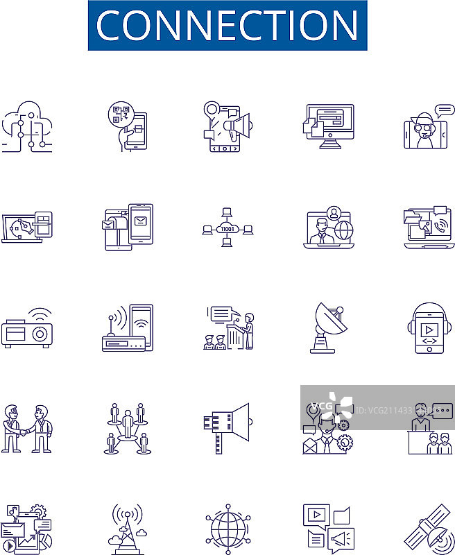 连接线图标标志设计合集图片素材