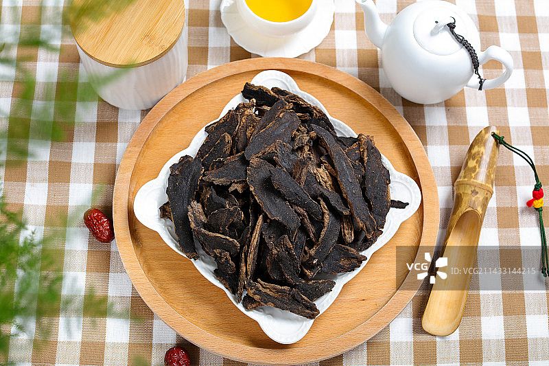 中医中草药材浙玄参元参图片素材