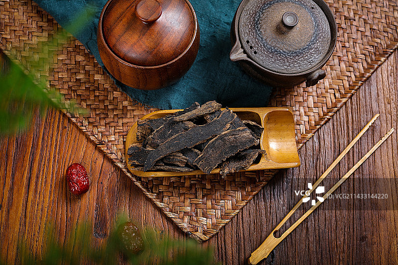 中医中草药材浙玄参元参图片素材