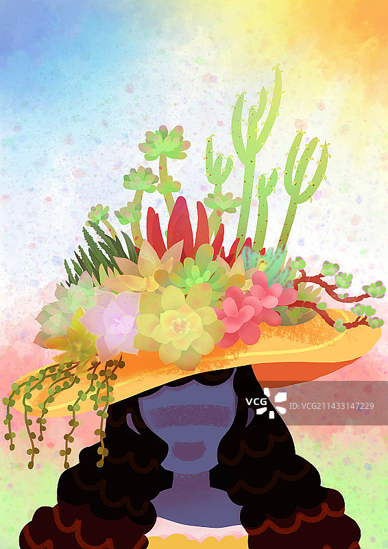 阳光雨露滋润着多肉植物图片素材