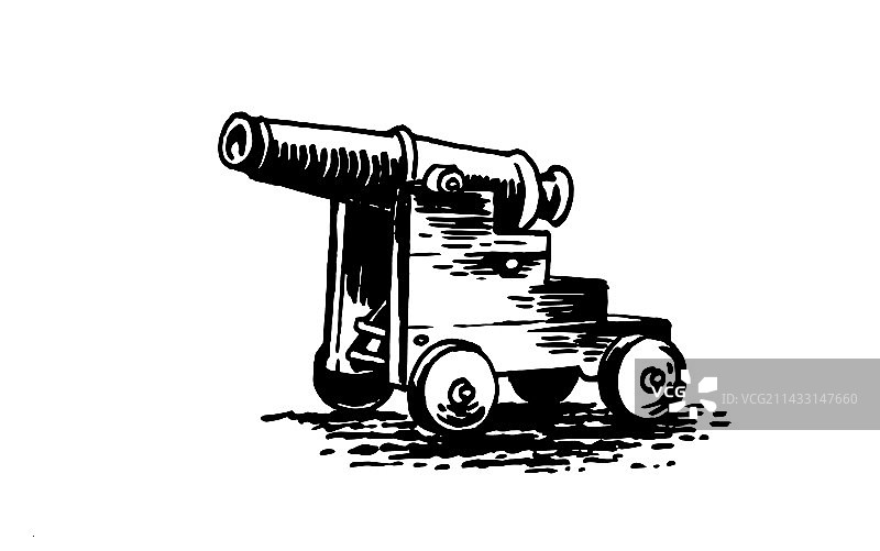 火炮类型的图形枪支图片素材