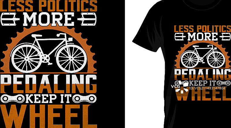 自行车T恤设计图片素材