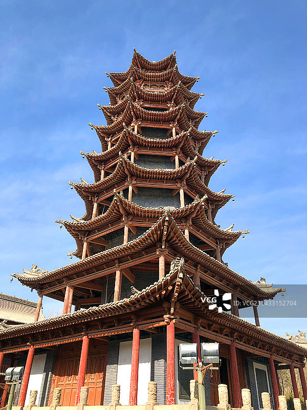 张掖大佛寺图片素材