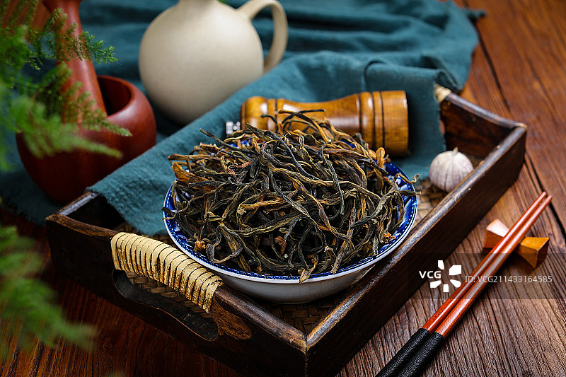 美味蔬菜干货食材卜豆角干图片素材