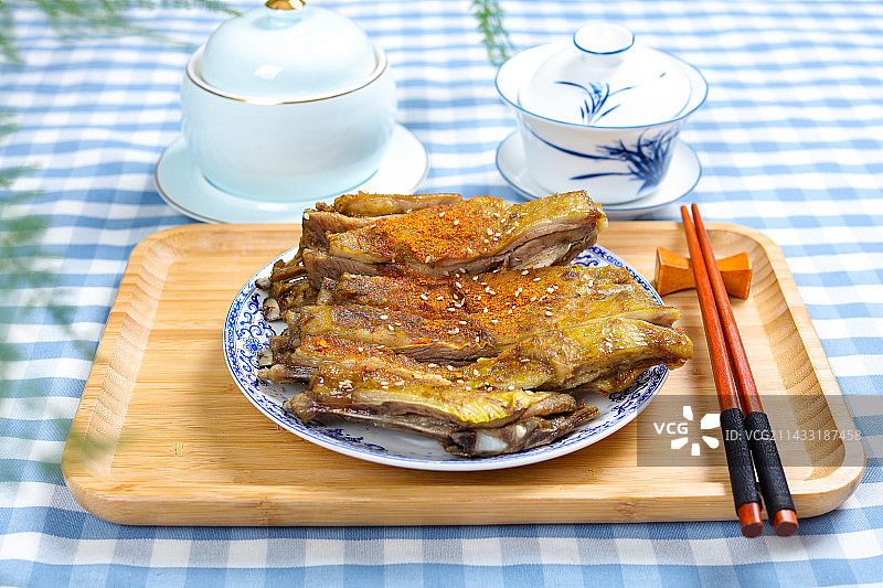 香辣美味烧烤美食烧烤羊排图片素材