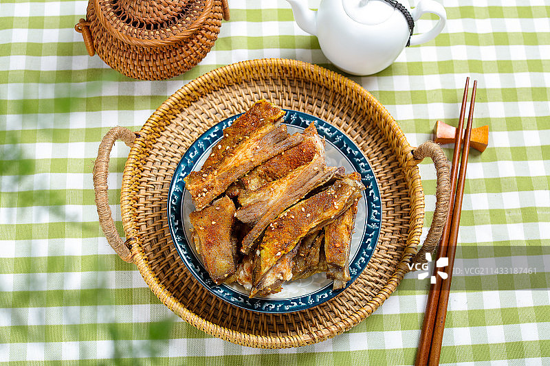 香辣美味烧烤美食烧烤羊排图片素材